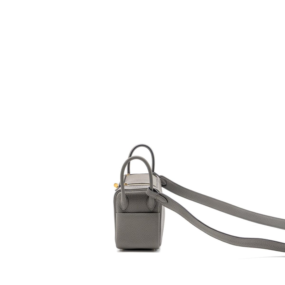 HERMES MINI LINDY CLEMENCE GRIS MEYER GHW