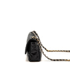 CHANEL SMALL 19 BAG LAMBSKIN BLACK MULTICOLOUR HARDWARE (MICROCHIP)