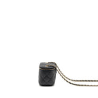 CHANEL CLASSIC SMALL VANITY WITH CHAIN CAVIAR BLACK LGHW
