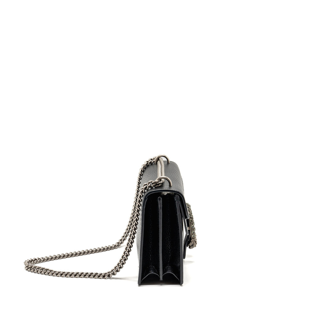 GUCCI MEDIUM DIONYSUS SHOULDER BAG CALFSKIN BLACK SHW