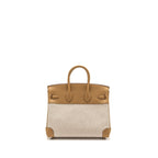 Hermes Birkin 25 Toile Swift/Canvas Biscuit SHW
