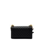 CHANEL MEDIUM CLASSIC BOY BAG CAVIAR BLACK GHW