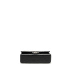 CHANEL MEDIUM CLASSIC DOUBLE FLAP BAG LAMBSKIN BLACK SHW (MICROCHIP)
