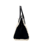 HERMES BIRKIN 35 FRAY FRAY CANVAS/ SWIFT BLACK/ECRU SHW