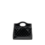 CHANEL 25P MINI 31 BAG SHINY LAMBSKIN BLACK LGHW (MICROCHIP)