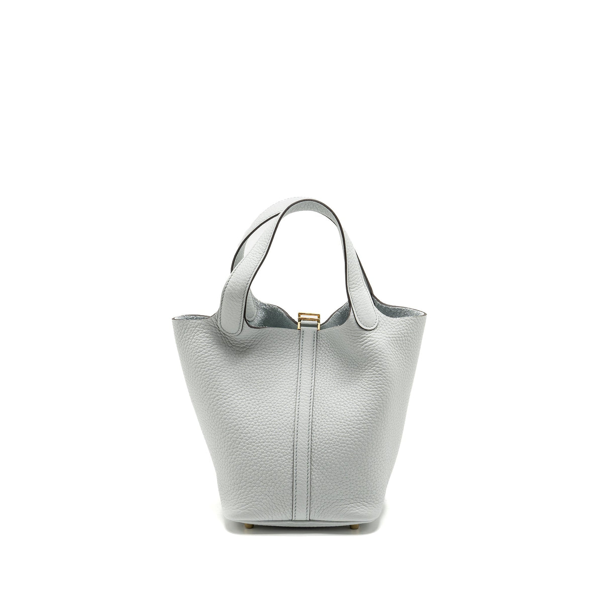 HERMES PICOTIN 18 LOCK BAG CLEMENCE Blue Pale GHW