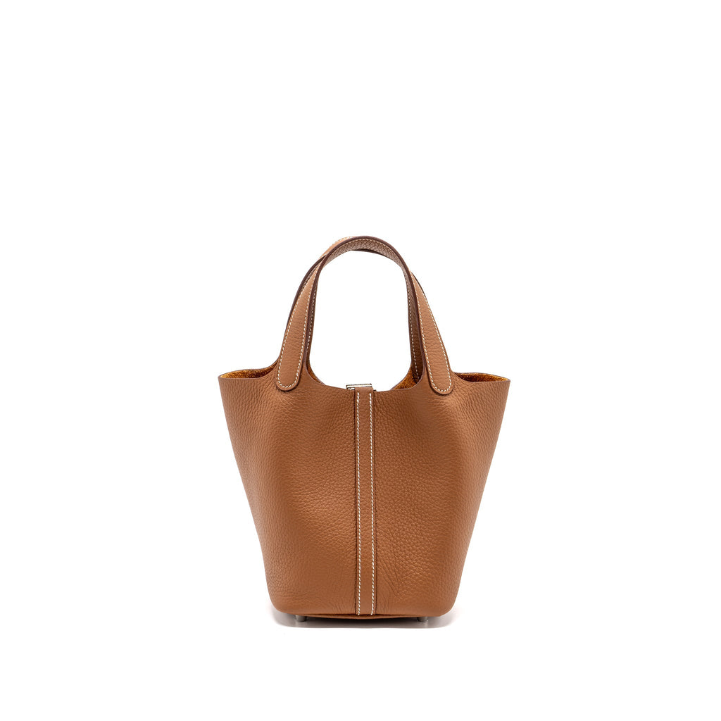 Hermes Picotin 18 Clemence Gold SHW