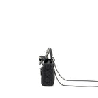 DIOR MINI LADY DIOR ULTRAMATTE CANNAGE CALFSKIN SO BLACK