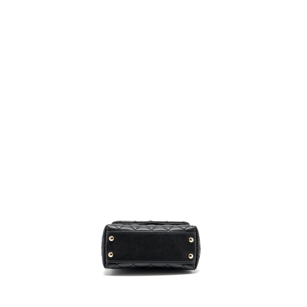 CHANEL MINI COCO HANDLE CAVIAR BLACK LGHW