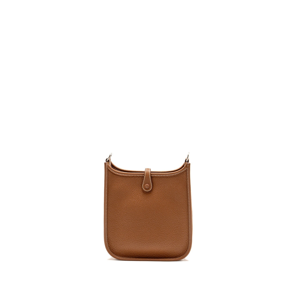Hermes mini evelyne Taurillon Maurice gold SHW