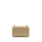 CHANEL SMALL 2.55 REISSUE CHEVRON FLAP BAG CALFSKIN GOLD GHW