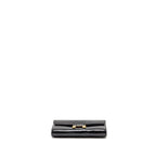 HERMES Constance To Go Alligator Mississippiensis Black with black Hardware