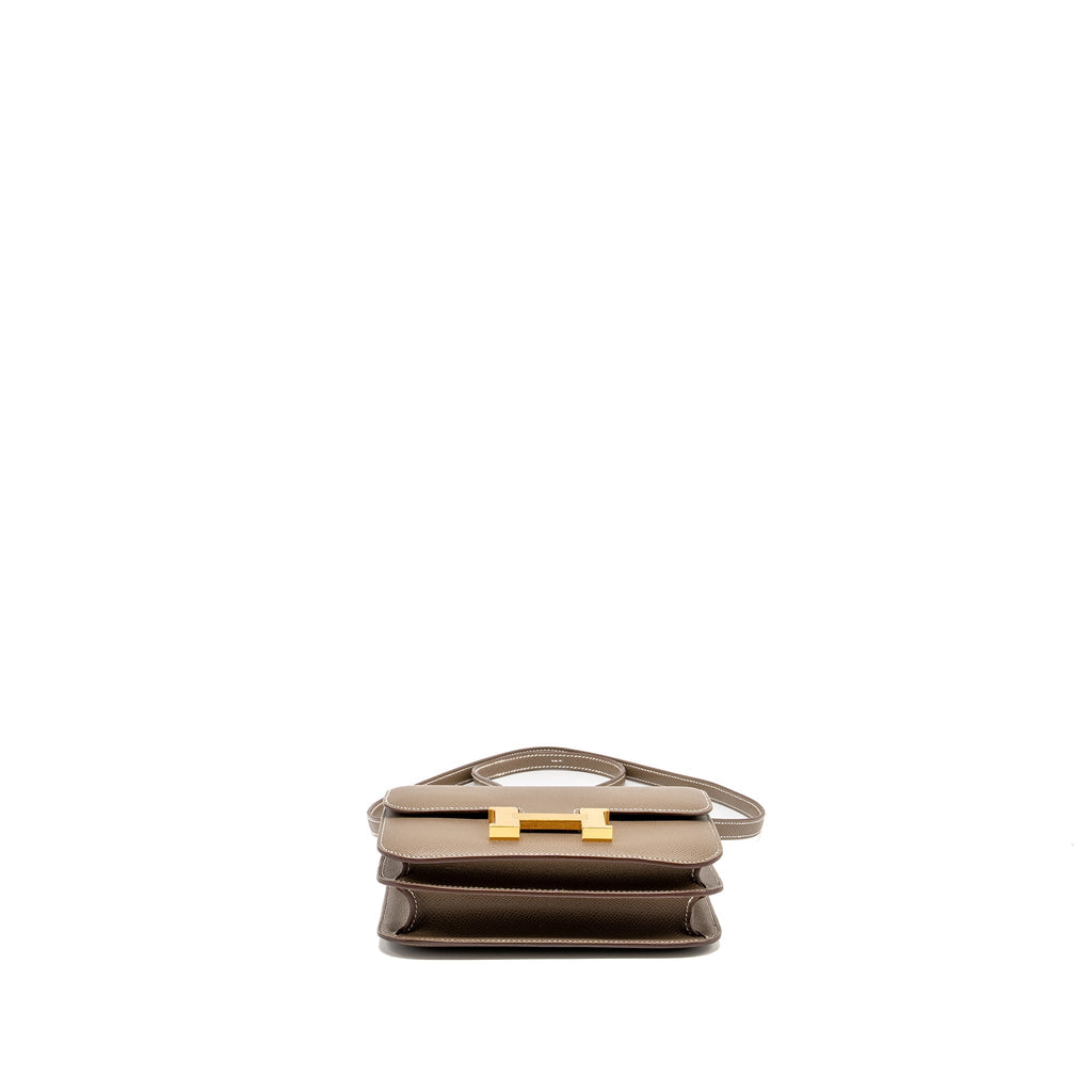 Hermes Mini Constance Epsom Etoupe GHW