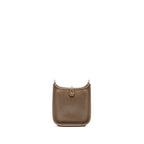 Hermes Mini Evelyne clemence Etoupe / Blue Nuit SHW