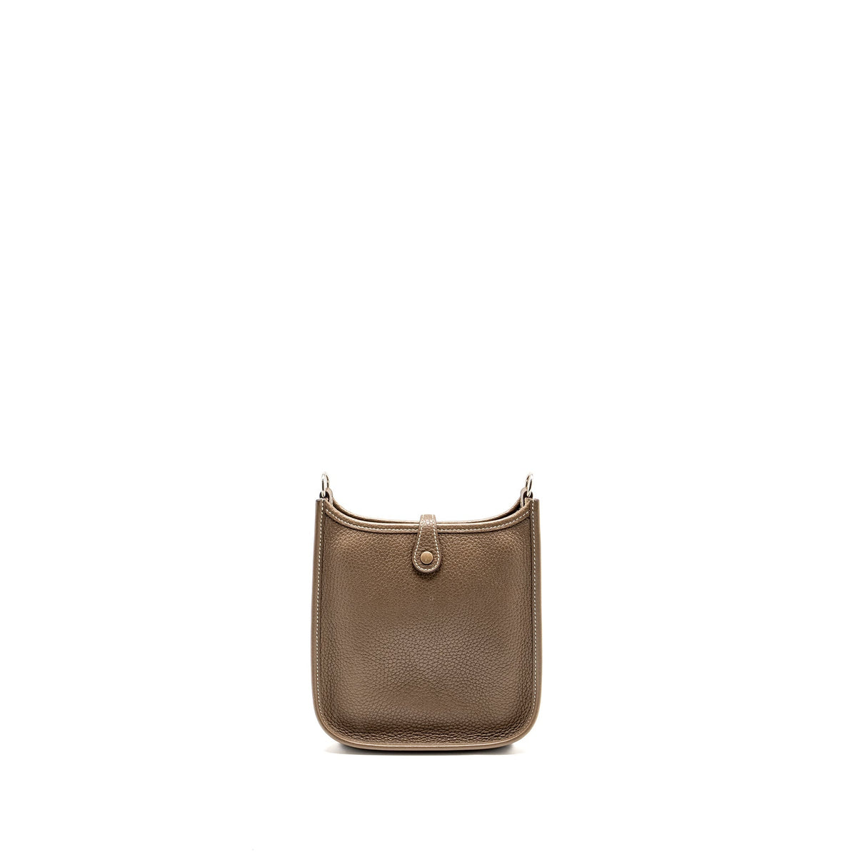 Hermes Mini Evelyne clemence Etoupe / Blue Nuit SHW
