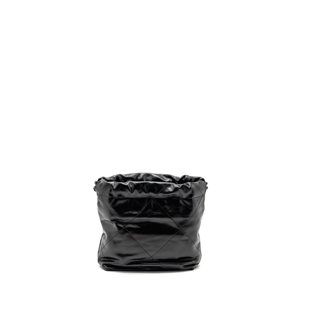 CHANEL MINI 22 BAG CALFSKIN SO BLACK (MICROCHIP)