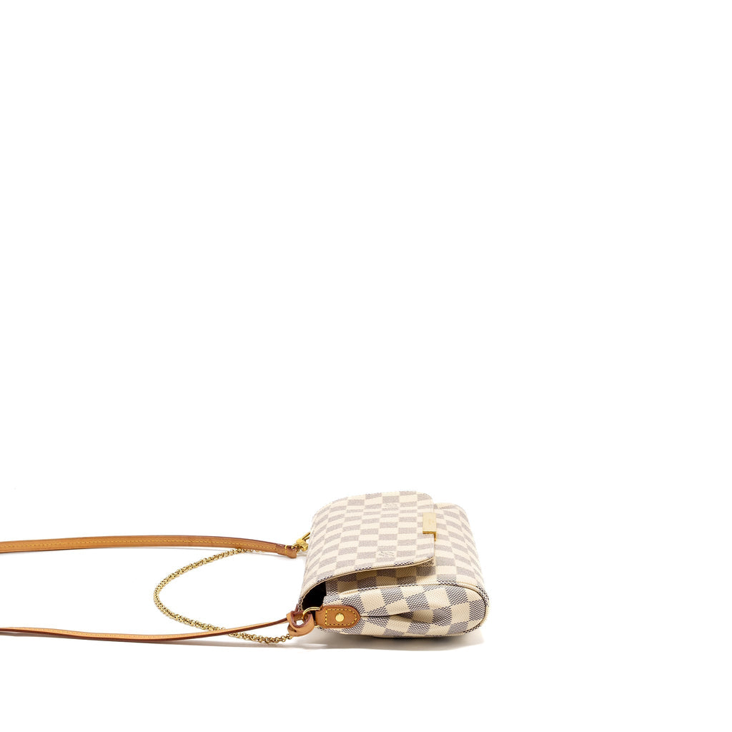 LOUIS VUITTON FAVORITE MM DAMIER AZUR CANVAS GHW