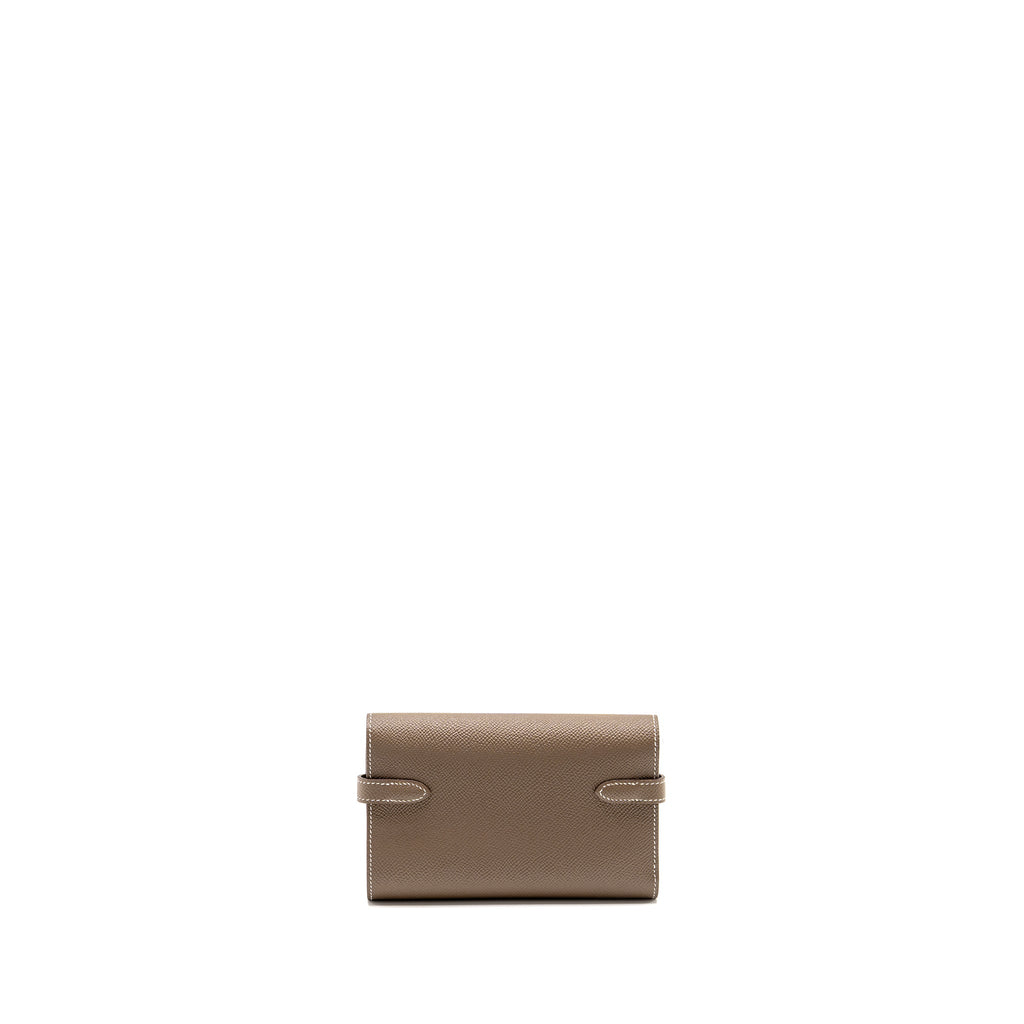 HERMES KELLY WALLET EPSOM ETOUPE GHW
