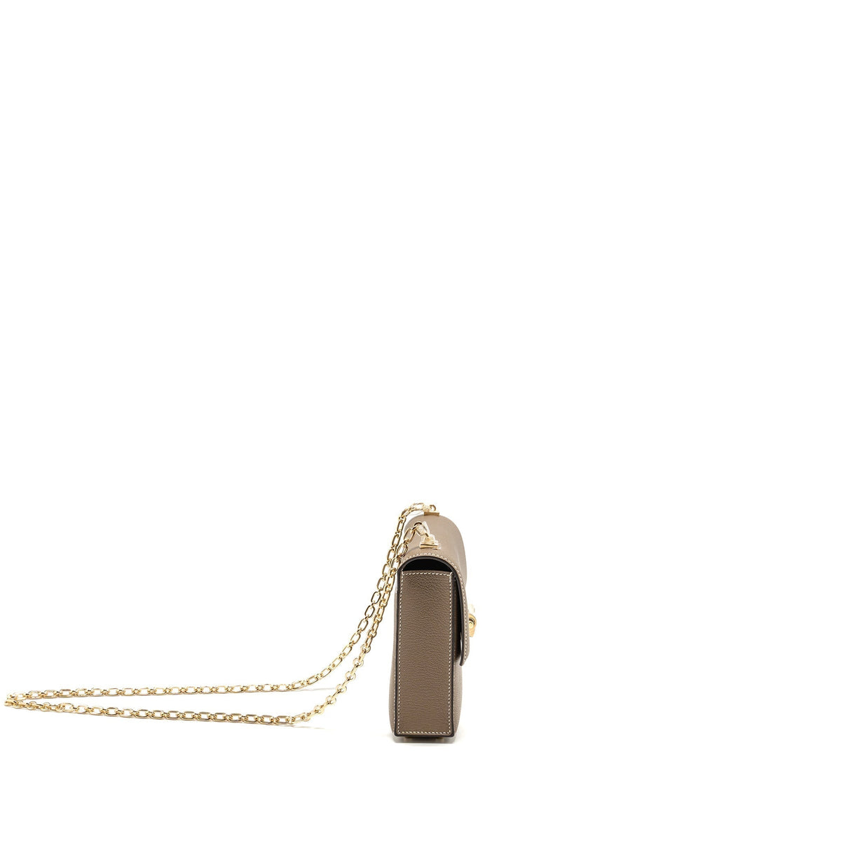 HERMES MINI VERROU CHÈVRE MYSORE ETOUPE LGHW