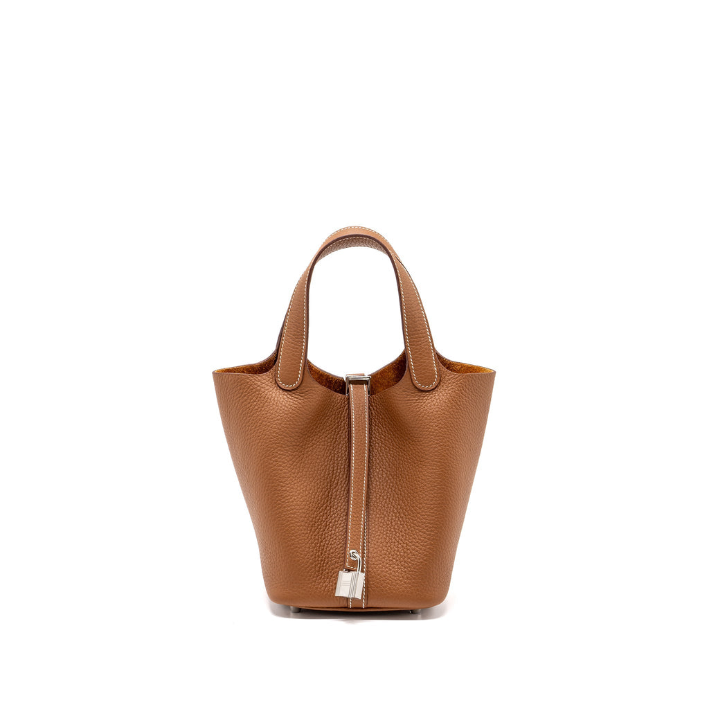 Hermes Picotin 18 Clemence Gold SHW