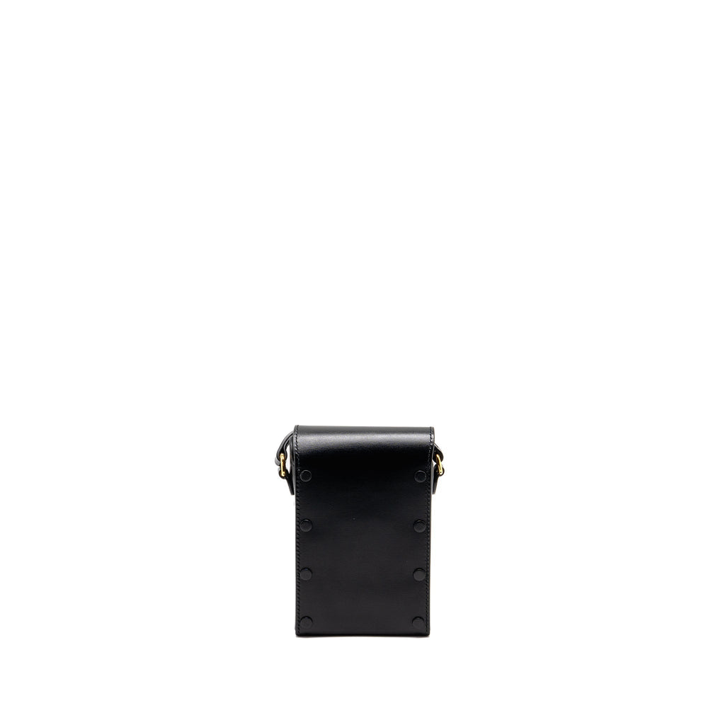 GUCCI HORSEBIT MINI CROSSBODY BAG LEATHER BLACK GHW