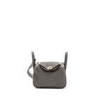 HERMES MINI LINDY CLEMENCE GRIS MEYER GHW