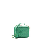 CHANEL MEDIUM FILIGREE VANITY CASE CAVIAR GREEN GHW