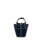 HERMES CARGO PICOTIN 18 LOCK BAG CANVAS/SWIFT BLEU MARINE/CABAN SHW