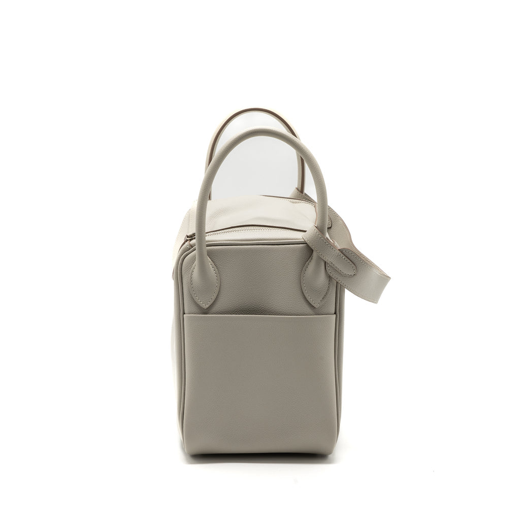 Hermes Lindy 30 Evercolor Gris Pearl SHW