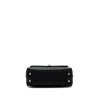 CHANEL SMALL COCO HANDLE CAVIAR BLACK LGHW (MICROCHIP)