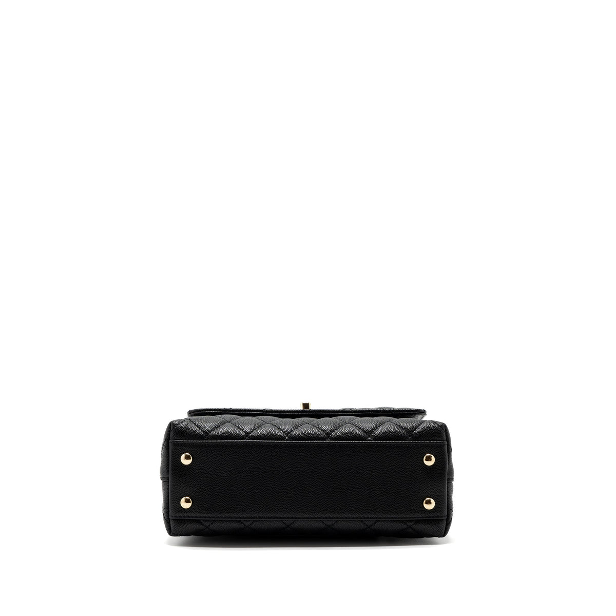 CHANEL SMALL COCO HANDLE CAVIAR BLACK LGHW (MICROCHIP)
