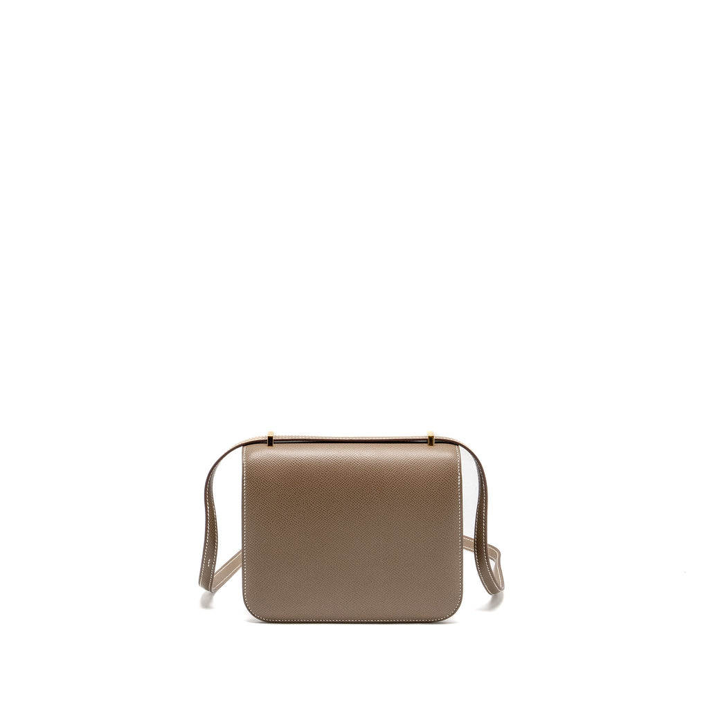 Hermes Mini Constance Epsom Etoupe GHW