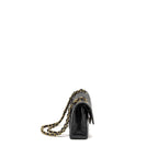 CHANEL SMALL CLASSIC DOUBLE FLAP BAG CAVIAR BLACK GHW (MICROCHIP)