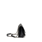 Saint Laurent/YSL Niki Baby Flap Bag Vintage Calfskin Black Ruthenium Hardware