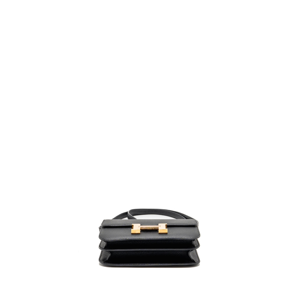 HERMES MINI CONSTANCE EPSOM BLACK RGHW