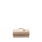 DIOR DIORAMOUR MINI DIOR BOOK TOTE MACROCANNAGE CALFSKIN POWDER BEIGE LGHW