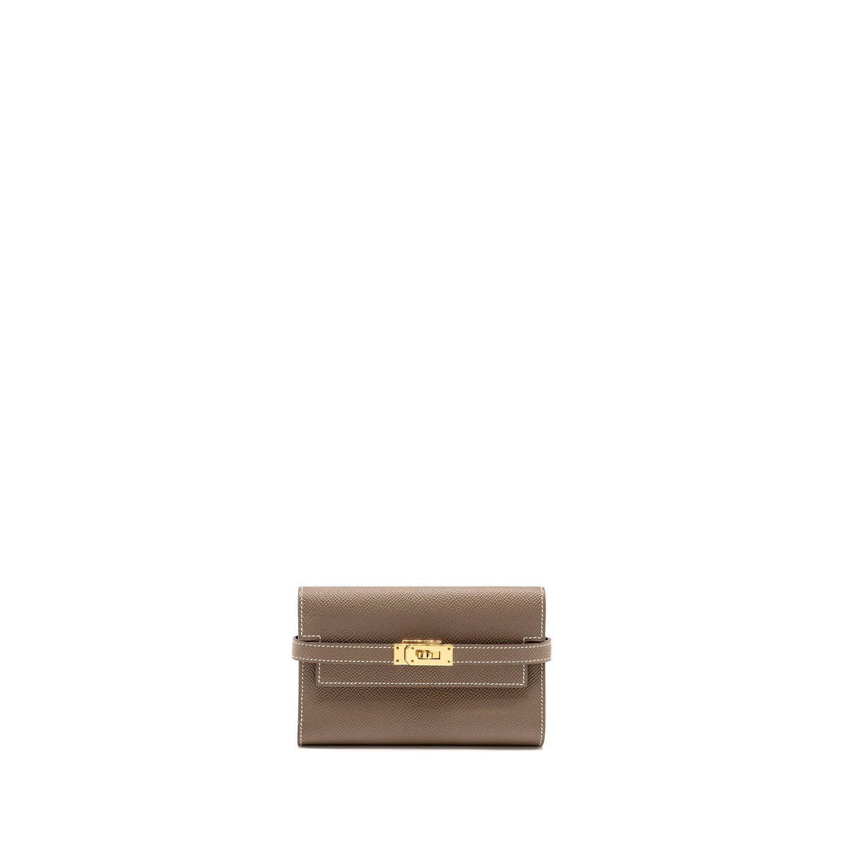 HERMES KELLY WALLET EPSOM ETOUPE GHW