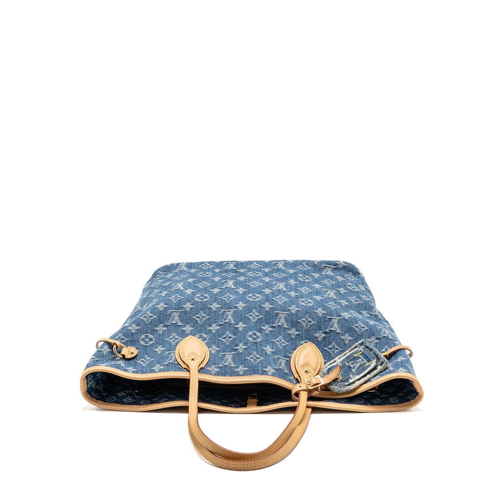 Louis Vuitton neverfull mm denim blue GHW
