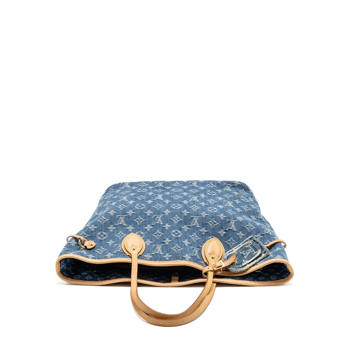 Louis Vuitton neverfull mm denim blue GHW