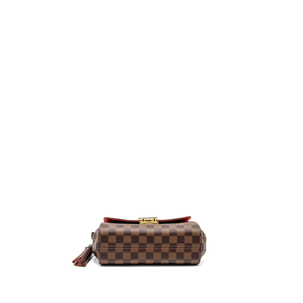 LOUIS VUITTON CROISETTE DAMIER EBENE CANVAS GHW