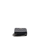 CHANEL MINI SQUARE FLAP BAG LAMBSKIN BLACK SHW