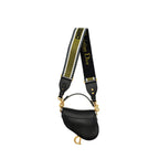DIOR MINI SADDLE BAG CALFSKIN BLACK GHW