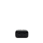 CHANEL TOP HANDLE LONG VANITY WITH CHAIN LAMBSKIN BLACK LGHW (MICROCHIP)