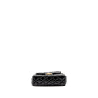 CHANEL 23P HOBO BAG SHINY CALFSKIN BLACK BRUSHED GHW(MICROCHIP)