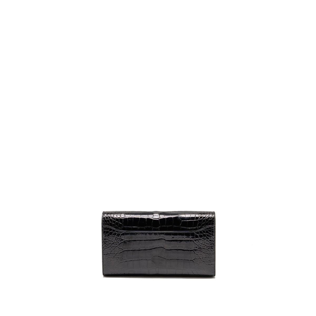HERMES Constance To Go Alligator Mississippiensis Black with black Hardware