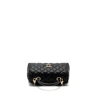 CHANEL SMALL COCO HANDLE CAVIAR BLACK LGHW (MICROCHIP)