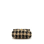 CHANEL SMALL 19 BAG TWEED BEIGE / BLACK MULTICOLOUR HARDWARE