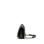 Saint Laurent/YSL Niki Baby Flap Bag Vintage Calfskin Black Ruthenium Hardware