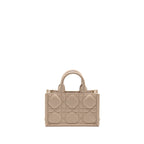 DIOR DIORAMOUR MINI DIOR BOOK TOTE MACROCANNAGE CALFSKIN POWDER BEIGE LGHW
