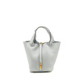 HERMES PICOTIN 18 LOCK BAG CLEMENCE Blue Pale GHW